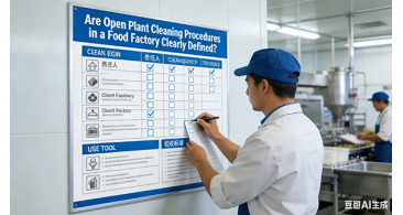 Are Open Plant Cleaning Procedures in a Food Factory Clearly Defined?