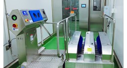 channel-type hygiene station for food factory workshop entrance