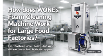 How Does WONE's Foam Cleaning Machine Work for Large Food Factories?