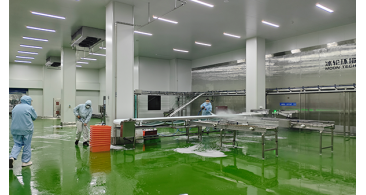 How to set foam cleaning in a 5000-square-meter food workshop?