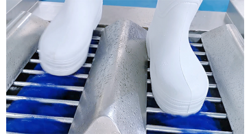 What is the purpose of a sole cleaning machine?